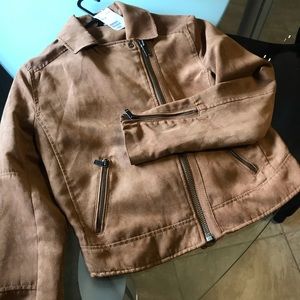 NEW W/ TAGS suede jacket H&M